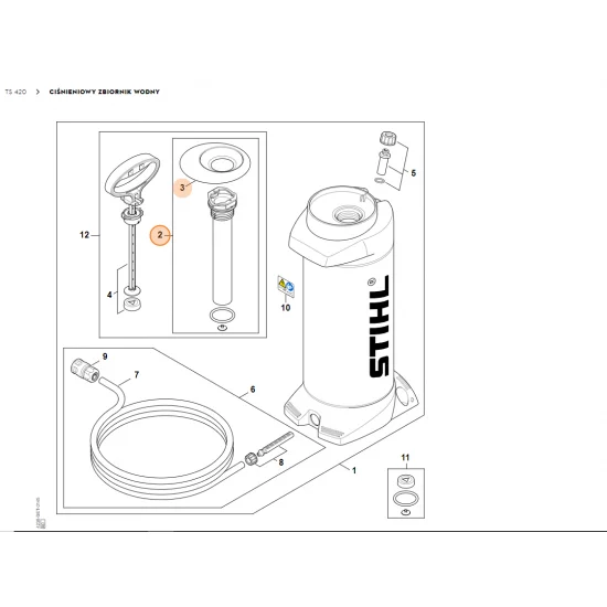 STIHL  Rura pompy 0000 670 6601